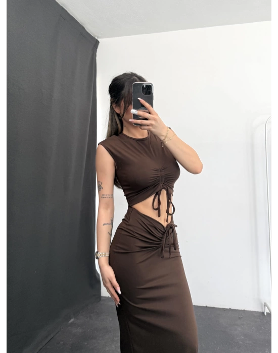 Anna Büzgülü Takım - Kahve