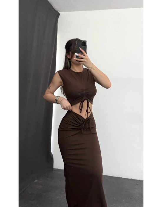 Anna Büzgülü Takım - Kahve