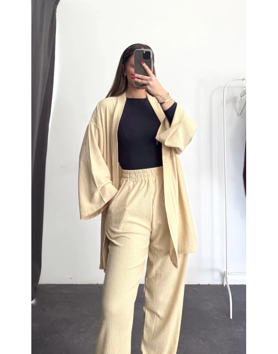 Anna Kimono Takım - Bej