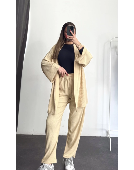 Anna Kimono Takım - Bej