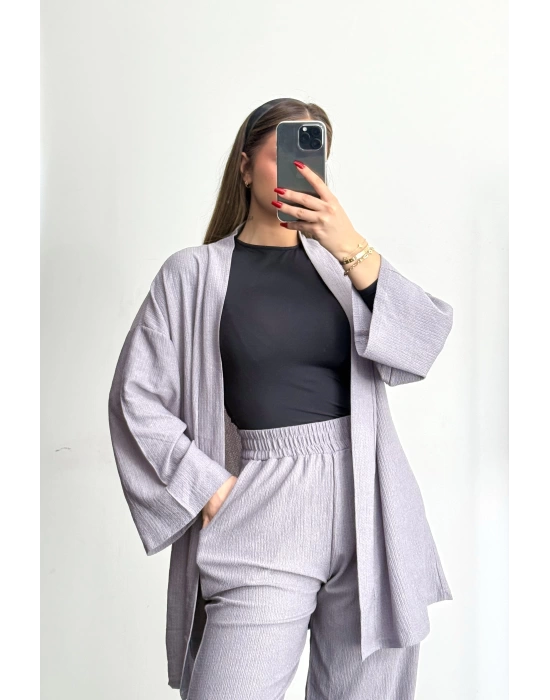 Anna Kimono Takım - Gri