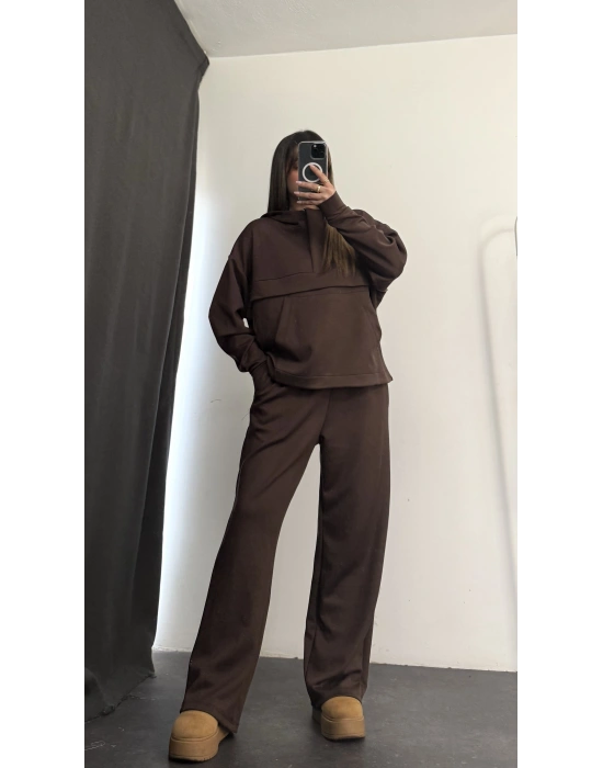 Aria Kangru Cep Takım - Kahve