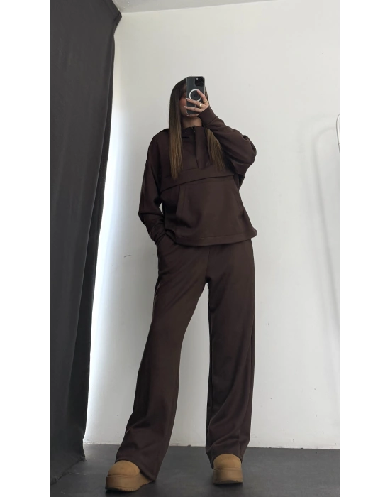 Aria Kangru Cep Takım - Kahve