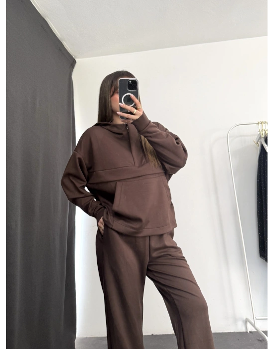 Aria Kangru Cep Takım - Kahve