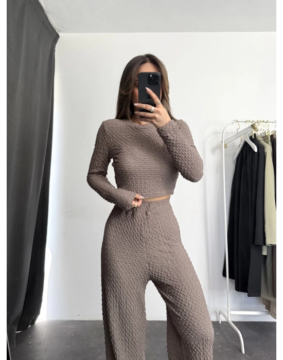 Ariel Basic Crop Takım - Vizon