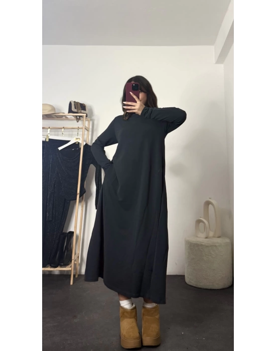 Ashe Oversize Elbise - Antrasit