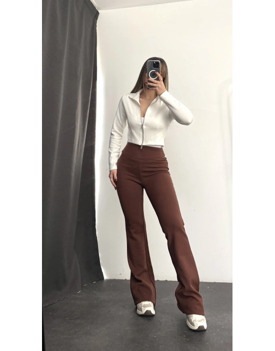 Athena Tayt Pantolon - Kahve