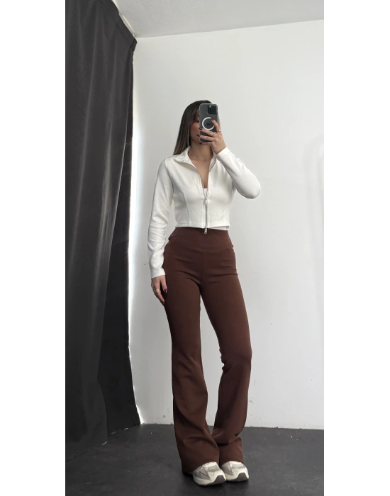 Athena Tayt Pantolon - Kahve