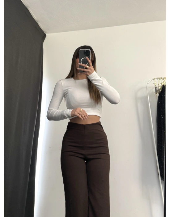 Ava İspanyol Pantolon - Kahve