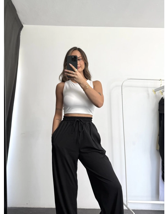 Ayla Modal Pantolon - Siyah