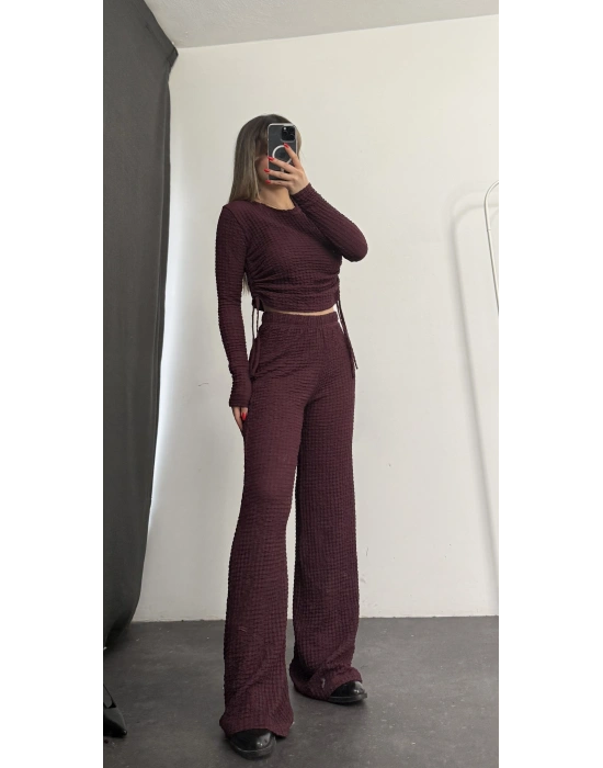 Bambi Büzgülü Takım - Bordo