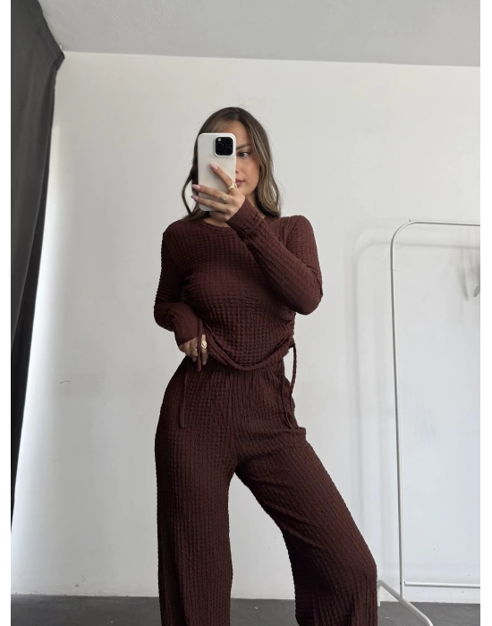 Bambi Büzgülü Takım - Kahve