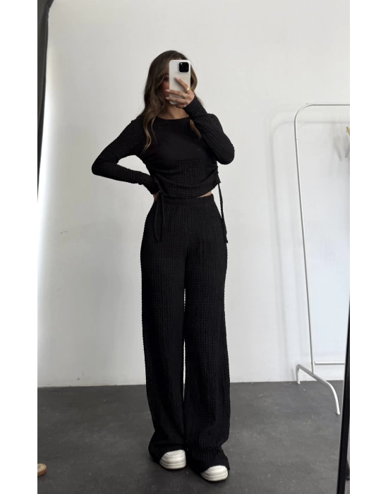 Bambi Büzgülü Takım - Siyah
