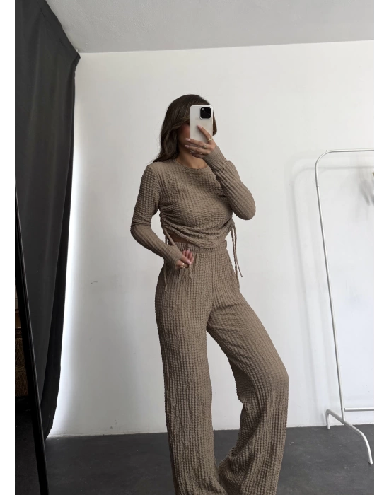 Bambi Büzgülü Takım - Vizon