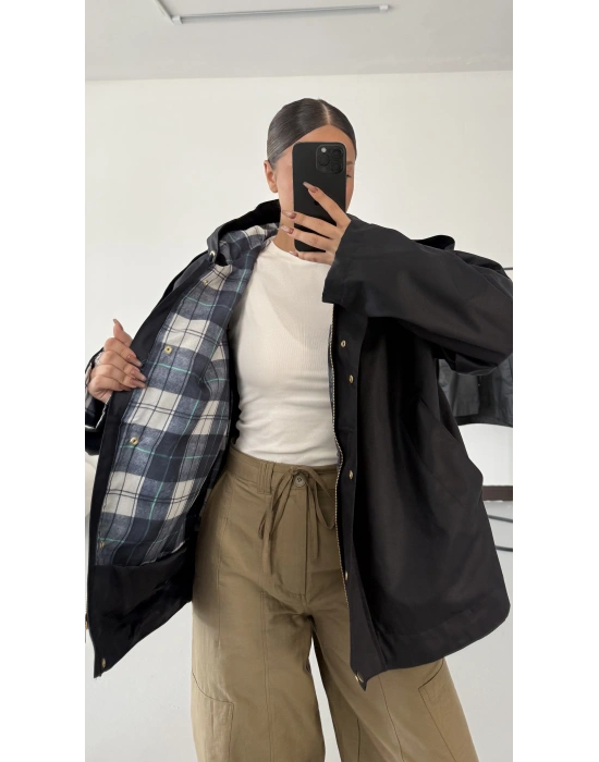 Barbour Kapişonlu Ceket - Lacivert