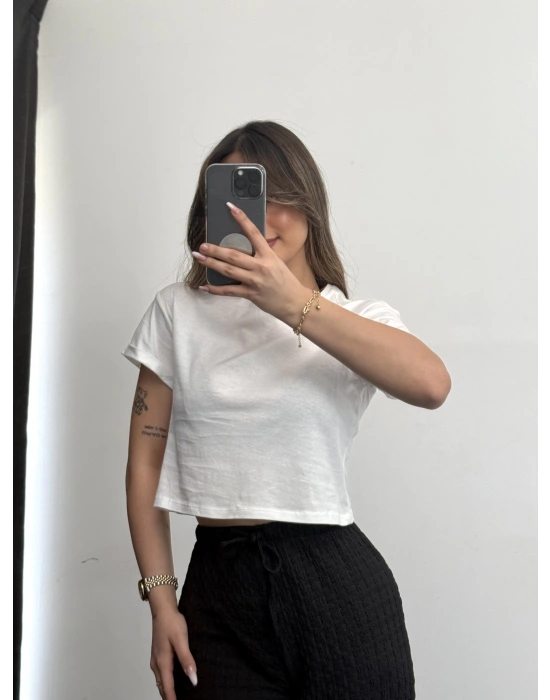 Basic Crop - Beyaz