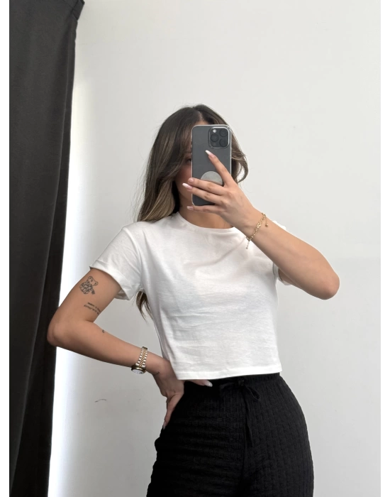 Basic Crop - Beyaz