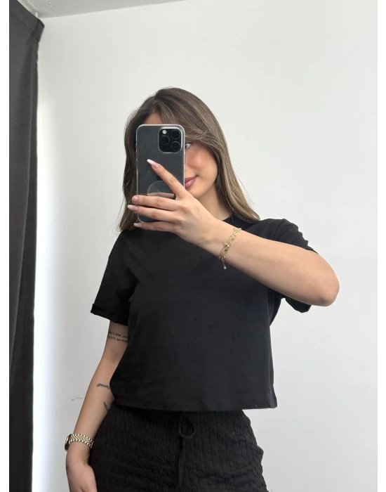 Basic Crop - Siyah
