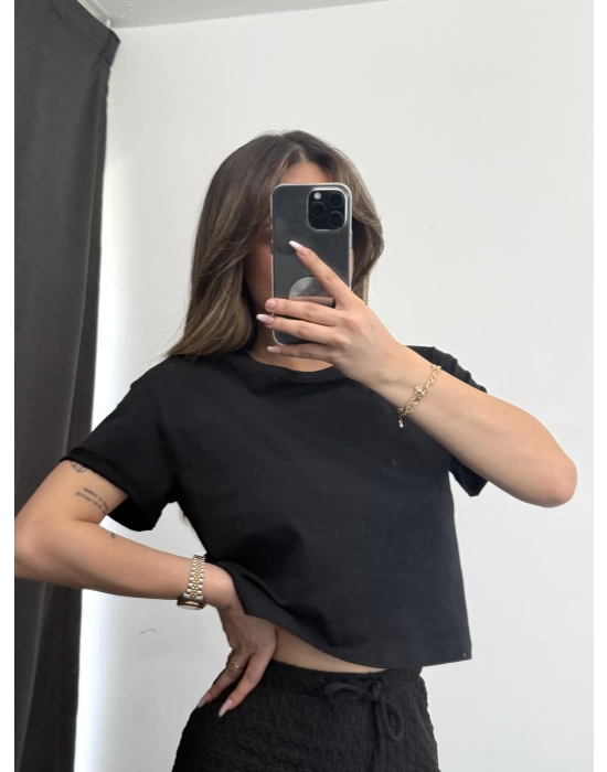 Basic Crop - Siyah