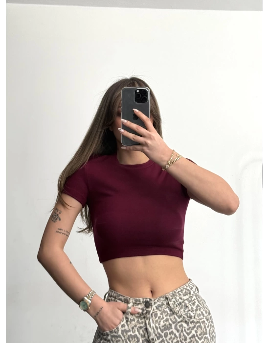 Basic Modal Crop - Bordo