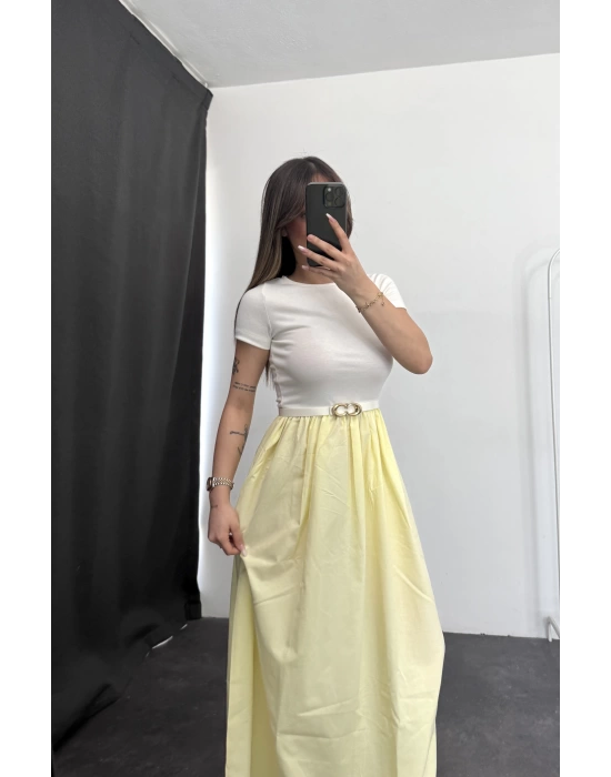 Belinda Maxi Elbise - Sarı