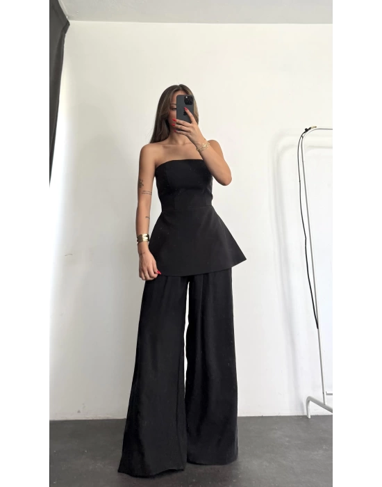 Bella Straplez Takım - Siyah