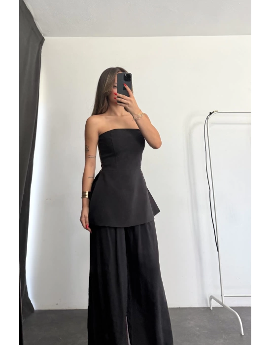 Bella Straplez Takım - Siyah