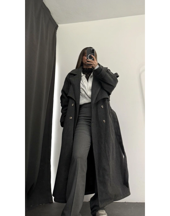 Berlin Kaşe Kaban - Antrasit