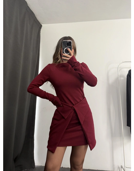 Bonita Tasarım Elbise - Bordo