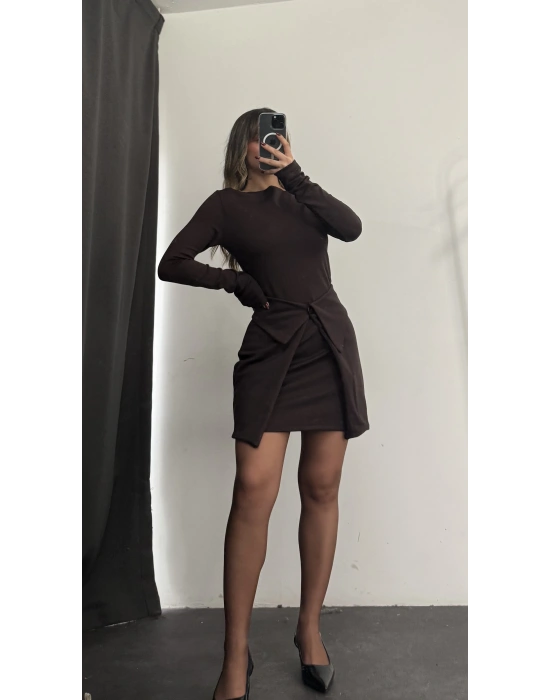 Bonita Tasarım Elbise - Kahve