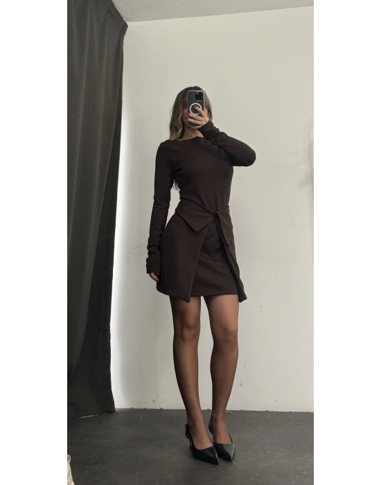 Bonita Tasarım Elbise - Kahve