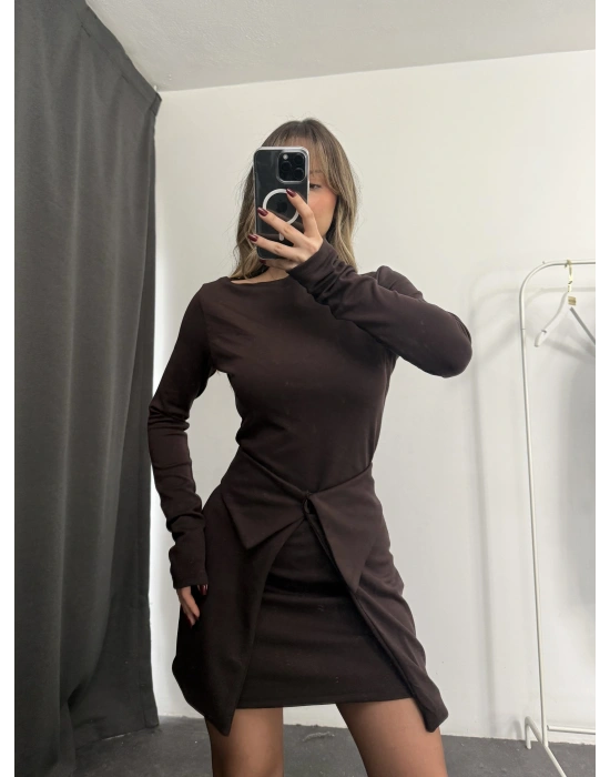 Bonita Tasarım Elbise - Kahve