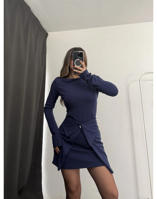 Bonita Tasarım Elbise - Lacivert