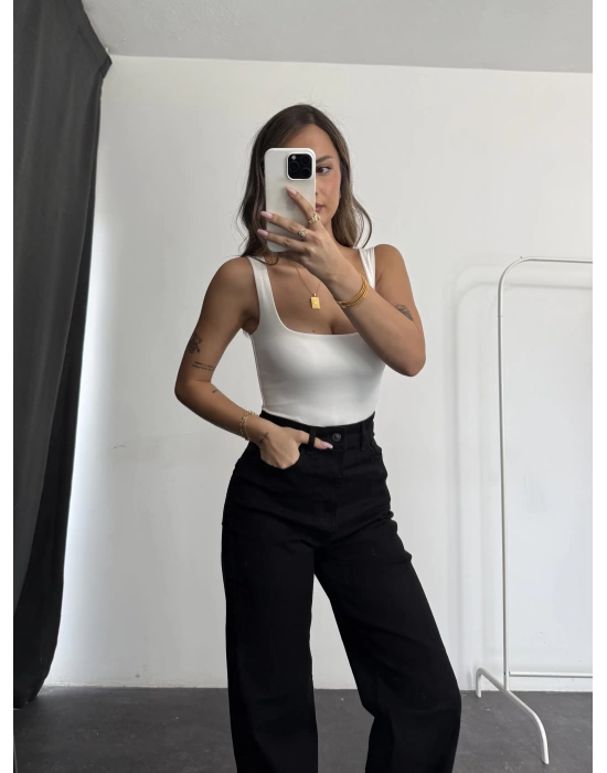 Bonn Wide Leg Jean - Siyah