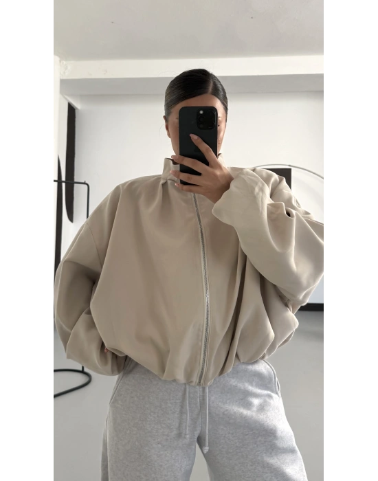 Bonne Oversize Ceket - Bej