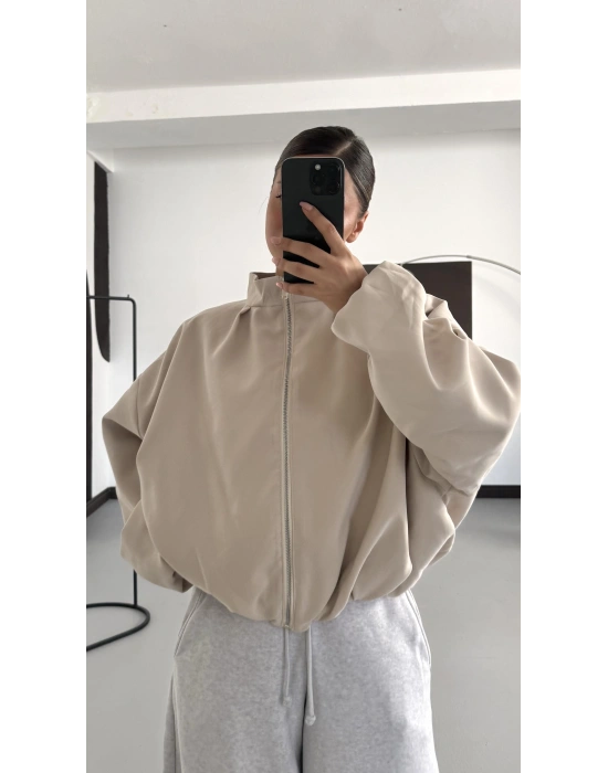 Bonne Oversize Ceket - Bej
