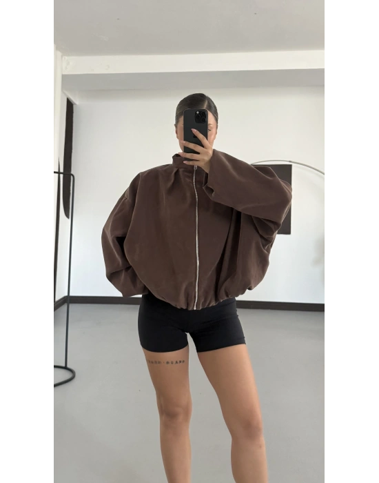 Bonne Oversize Ceket - Kahve