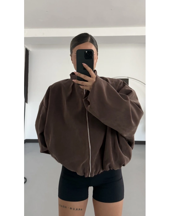 Bonne Oversize Ceket - Kahve