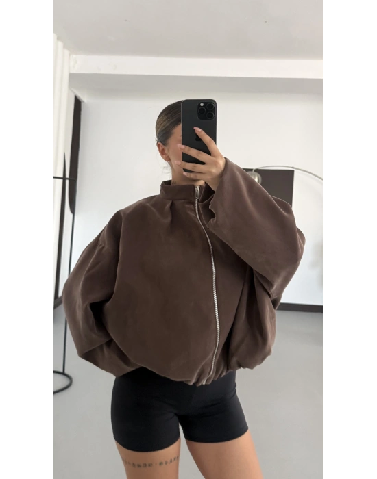 Bonne Oversize Ceket - Kahve
