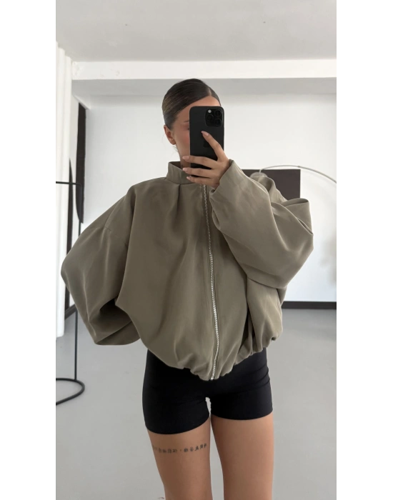 Bonne Oversize Ceket - Yeşil