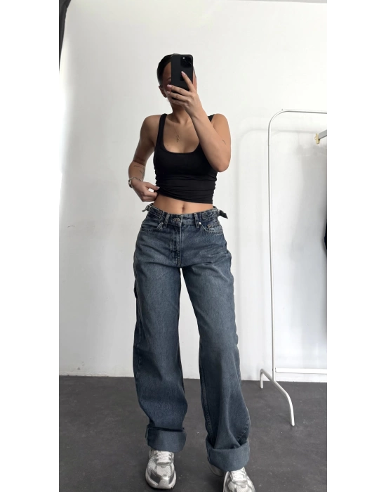 Boom Düşük Bel Baggy Jean - Kot