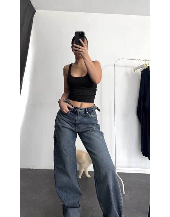 Boom Düşük Bel Baggy Jean - Kot