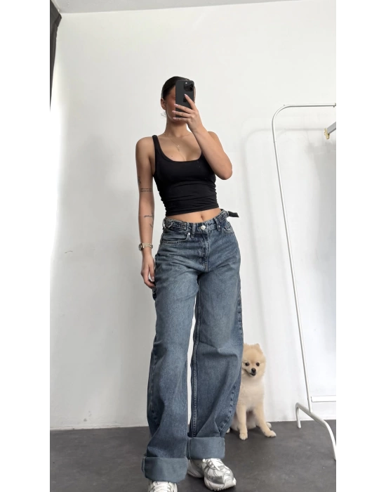 Boom Düşük Bel Baggy Jean - Kot