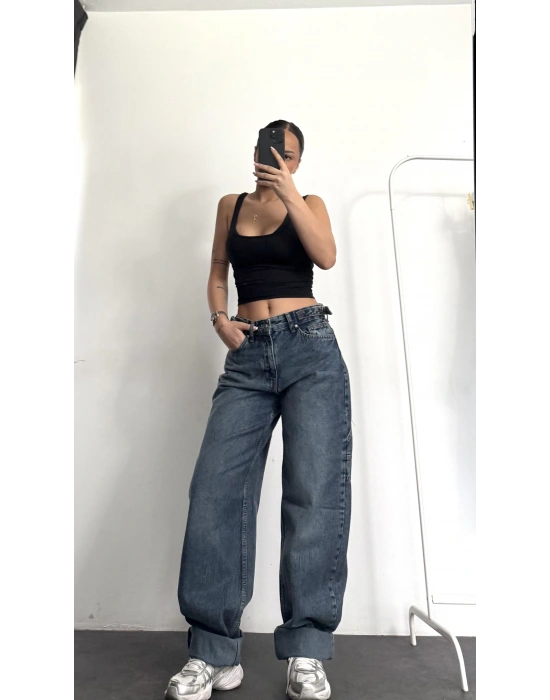 Boom Düşük Bel Baggy Jean - Kot