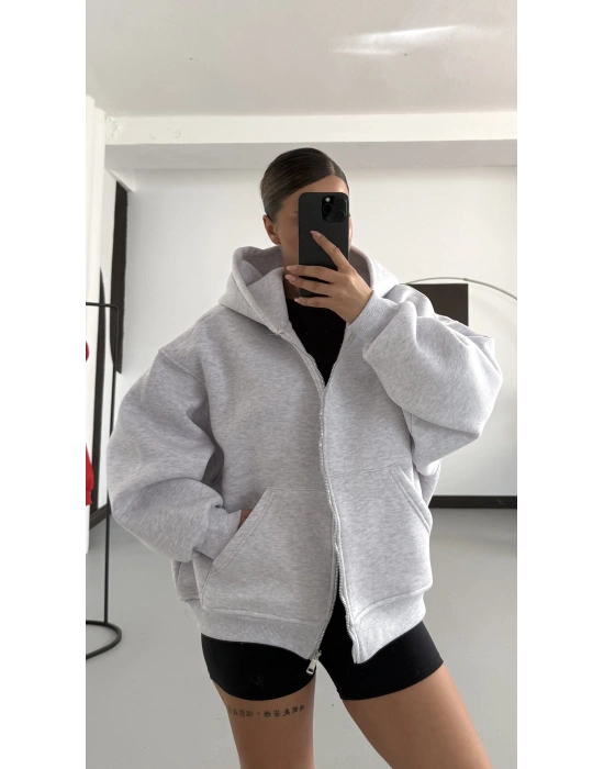 Bruce Oversize Hırka - Gri