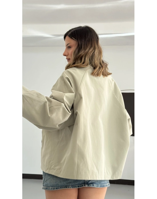 Buffy Bomber Ceket - Çağla Yeşili