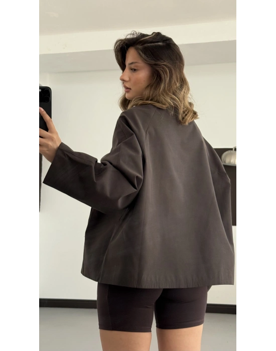 Buffy Bomber Ceket - Kahve