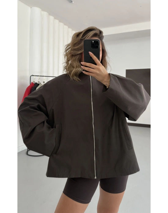Buffy Bomber Ceket - Kahve