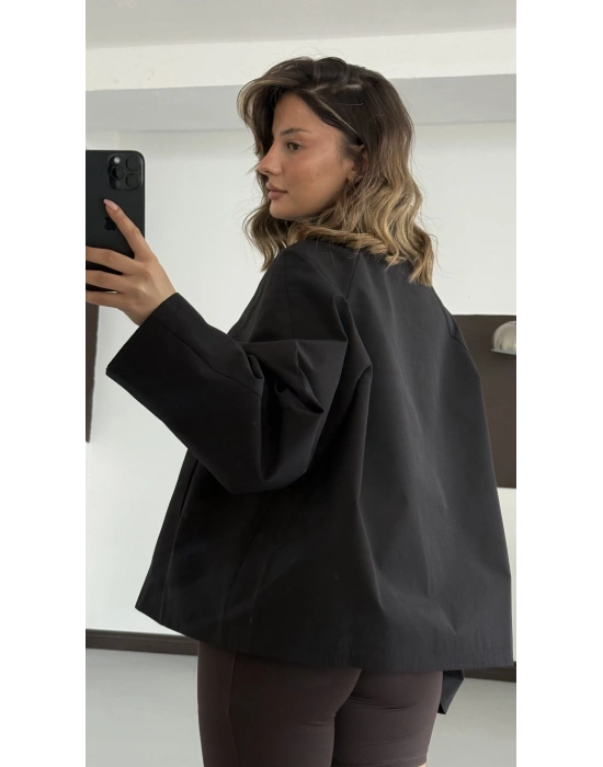 Buffy Bomber Ceket - Siyah