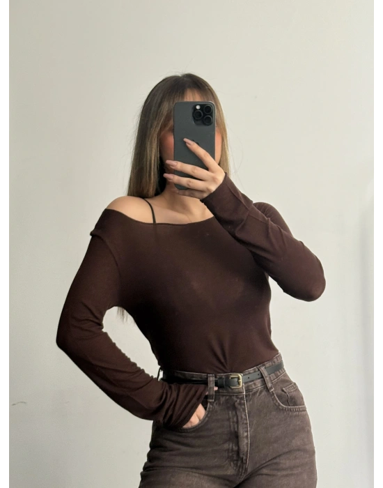 Camila Salaş Bluz - Kahve